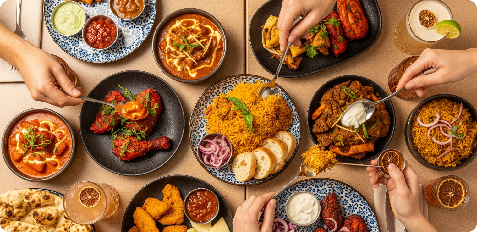 Delicious catering menu